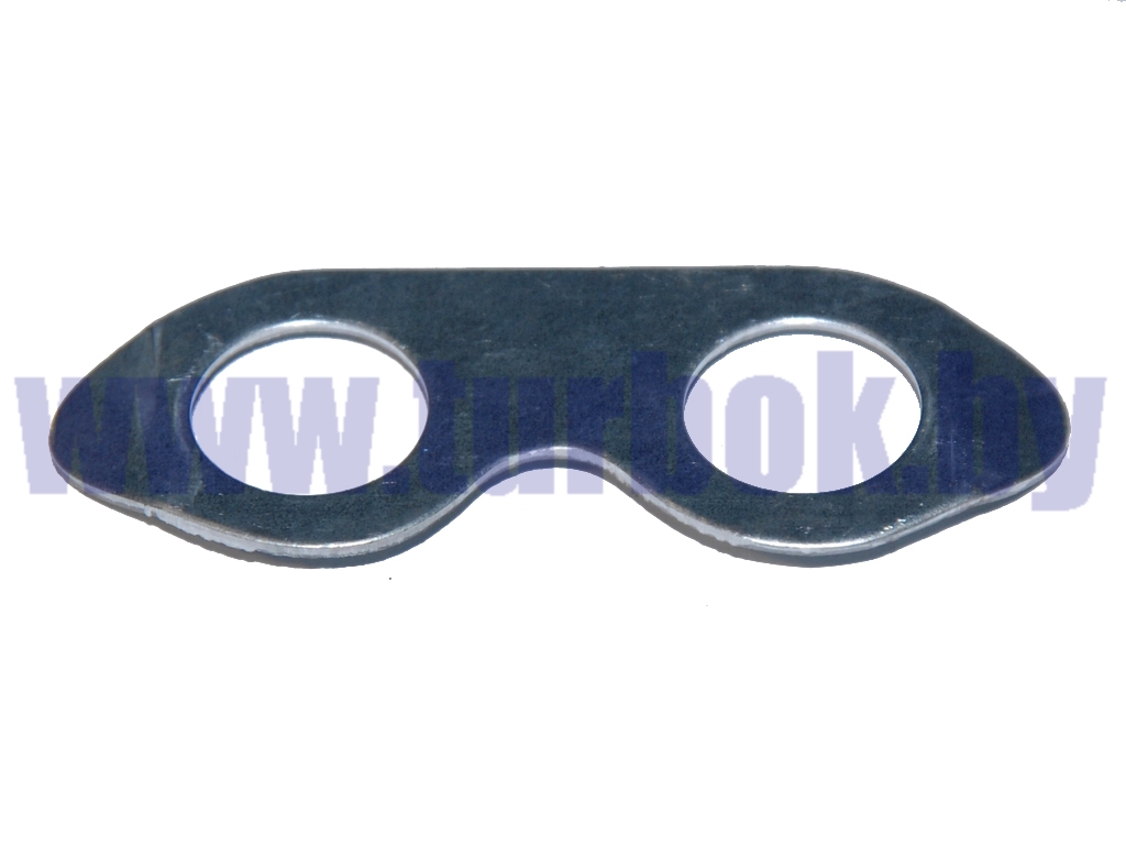 Пластина стопорная болтов крепления цапфы (2 отв. D=21, Hц=44)