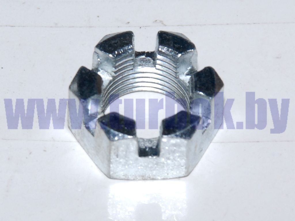 Гайка М24*2-5Н6Н пальца стабилизатора, наконечника рулевой тяги корончатая