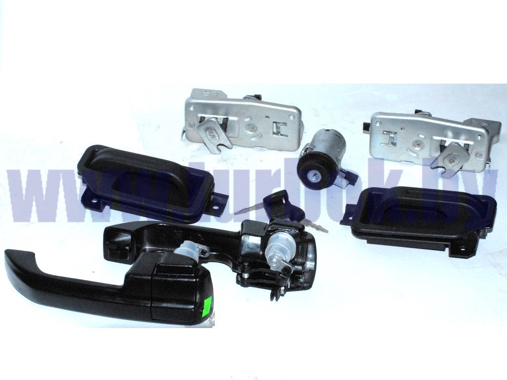 Комплект запорных устройств(2ручки с замком+3ключа+2замка двери+2внутр.ручки+замок зажигания) н/о