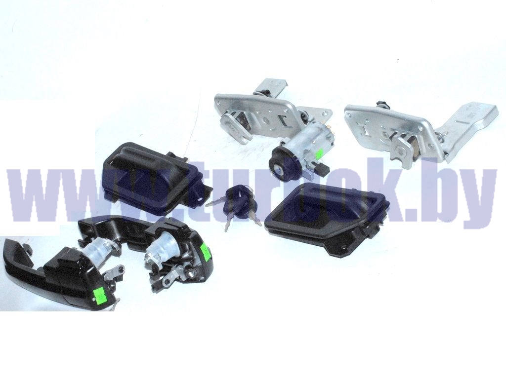 Комплект запорных устройств(2ручки с замком+3ключа+2замка двери+2внутр.ручки+замок зажигания) н/о