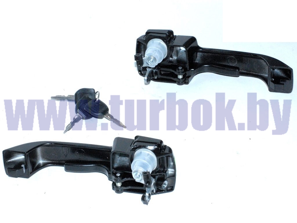 Комплект ручек наружных(2 ручки с замком+3ключа) н/о