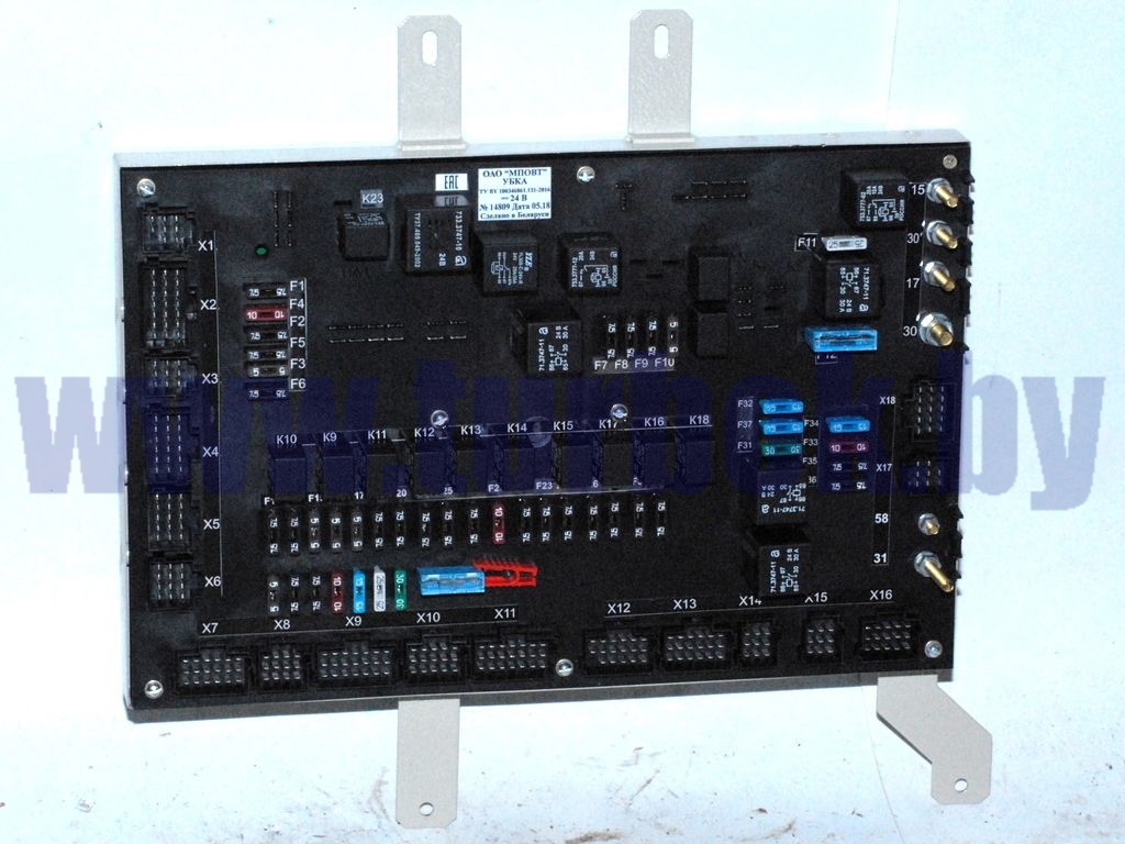 Блок монтажный МАЗ-5440А9 МПОВТ (с дополнительным выводом включения дневных ходовых огней)