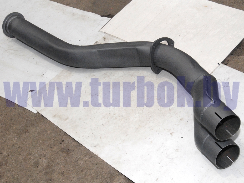 Труба выхлопная глушителя промежуточная с тройником