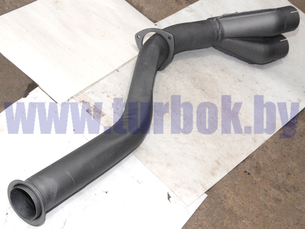 Труба выхлопная глушителя промежуточная с тройником