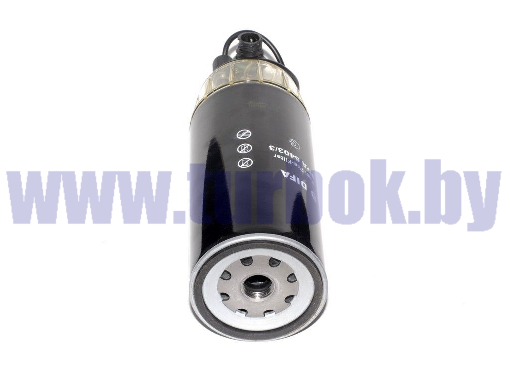 Фильтр топливный МАЗ, МАН, Mercedes-Benz, Volvo, КАМАЗ в сборе со стаканом и 3-х контактным датчиком