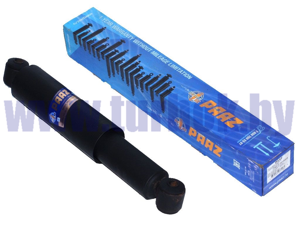 Амортизатор (L=455 в сжатом состоянии, ход=275) (втулки d=16) МАЗ-4370