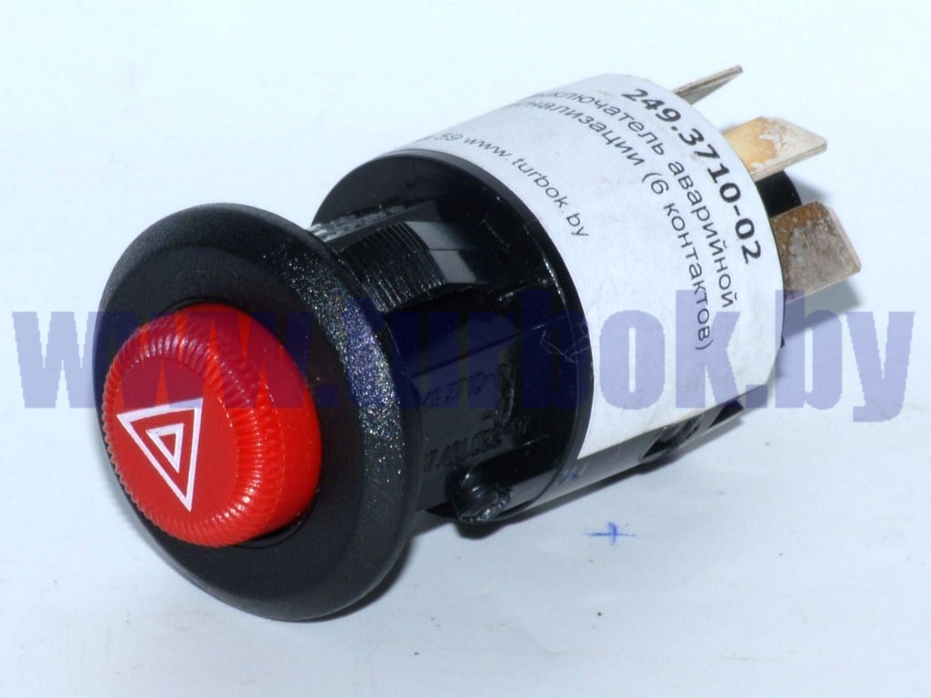 Выключатель аварийной сигнализации 24В (6 контактов)