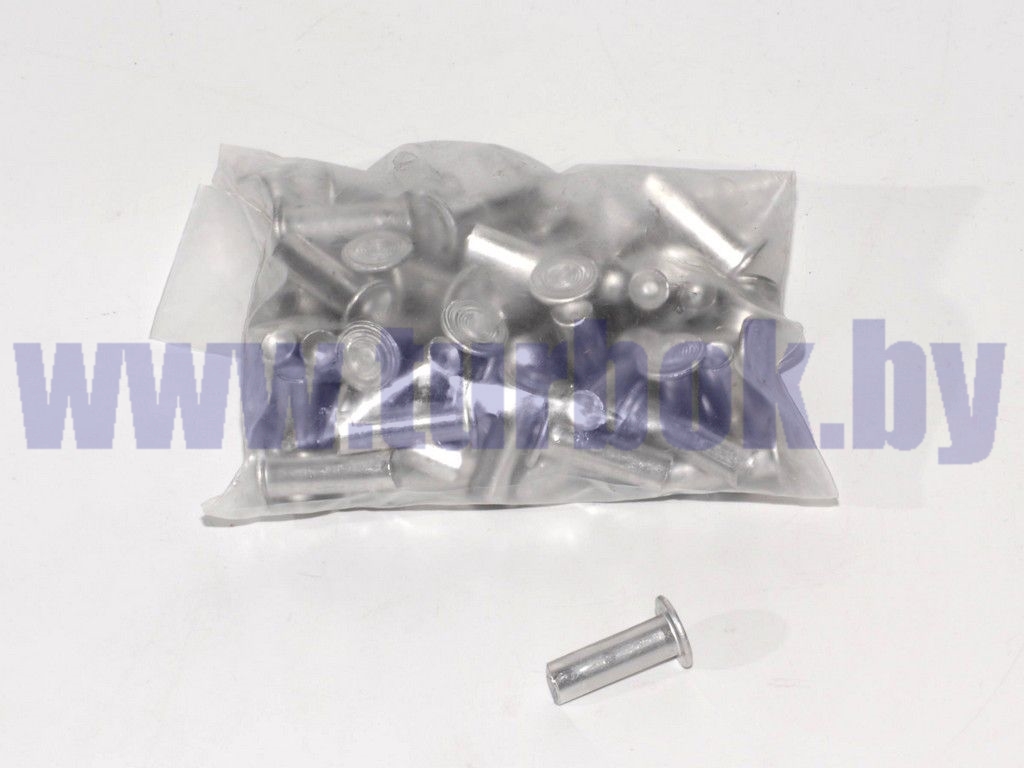 Заклёпка 08*24 алюминиевая (64 шт.) плоская набор №21