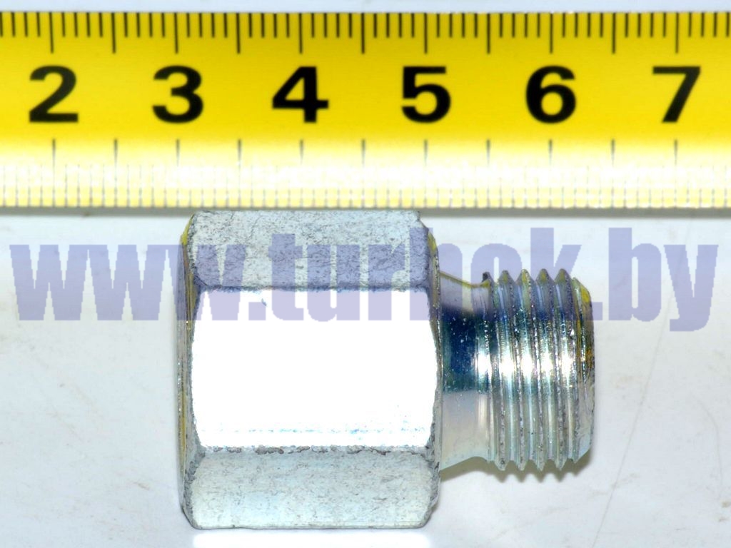 Штуцер (Внутренняя М16 и наружняя М16, под ключ "22", L-32)