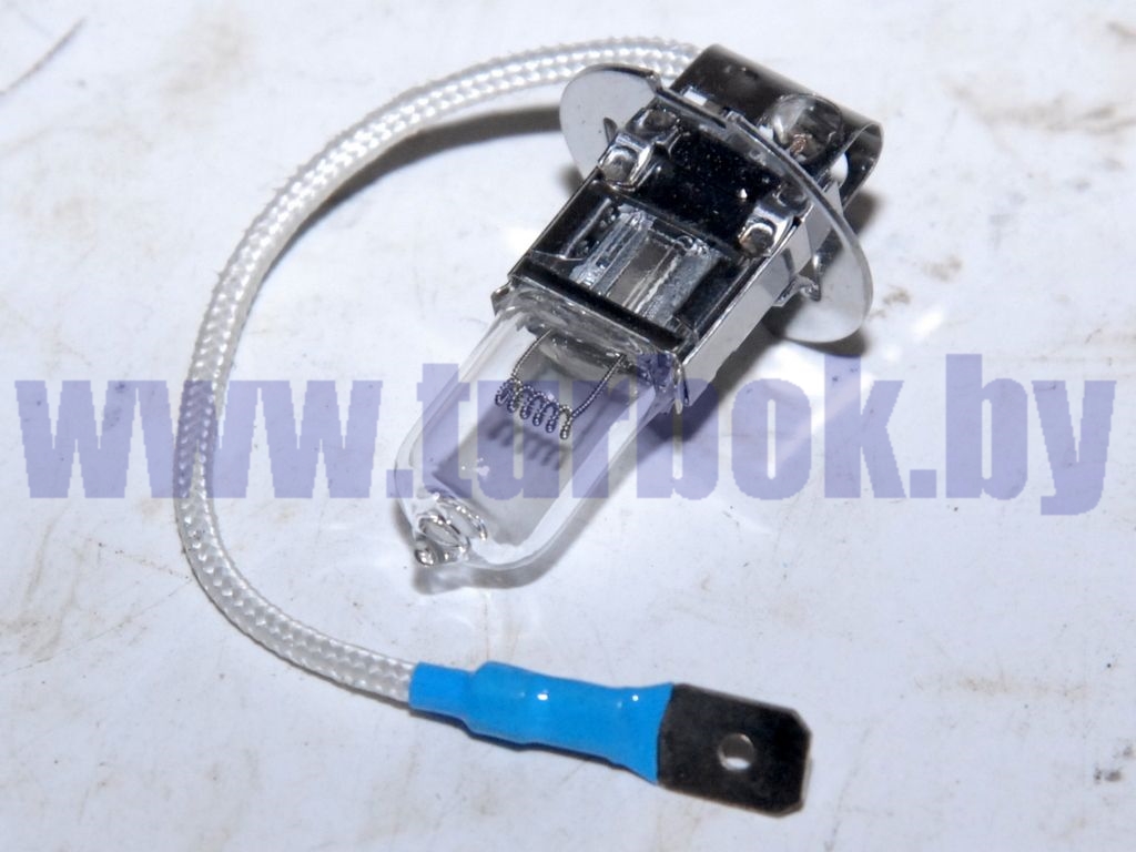 Лампочка 24В галогенная противотуманная с проводом