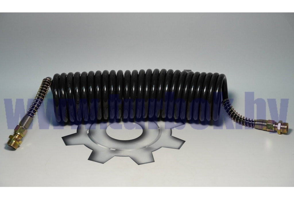 Кабель спиральный  (шланг М16*1,5 витой (L=7.5 м) чёрный северный вариант