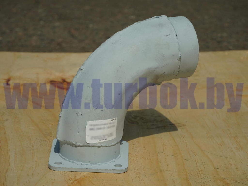 Патрубок на глушитель (с 1квад/фланцем, угол 90*)