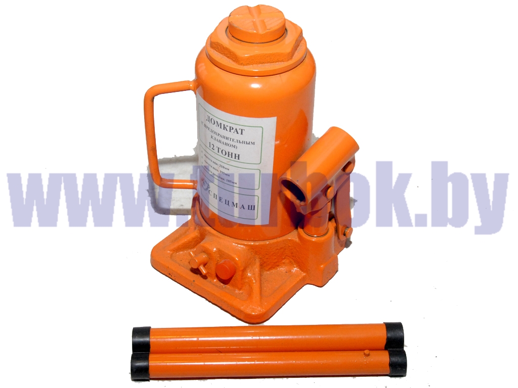 Домкрат гидравлический 12 т (1-плунжерный) 215-400 мм с предохранительным клапаном